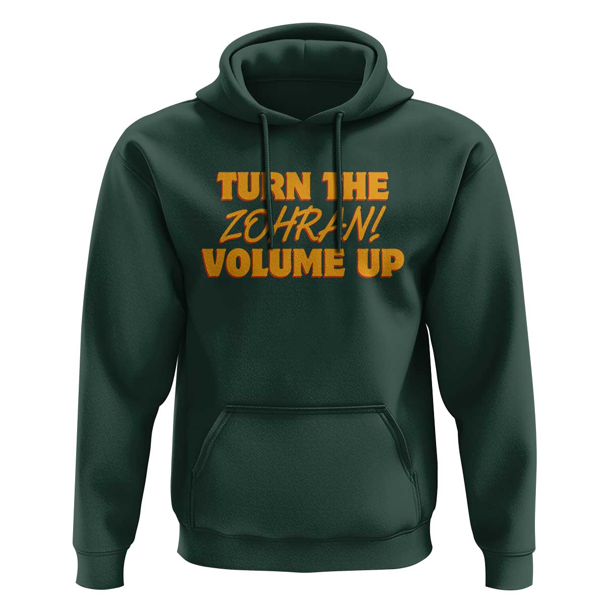 Turn The Volume Up Hoodie Zohran Mamdani - Wonder Print Shop