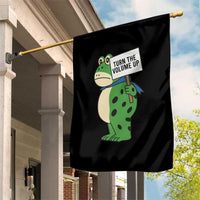 Turn The Volume Up Garden Flag Resist Frog Portland Protest - Wonder Print Shop