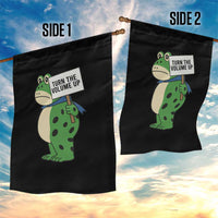 Turn The Volume Up Garden Flag Resist Frog Portland Protest - Wonder Print Shop