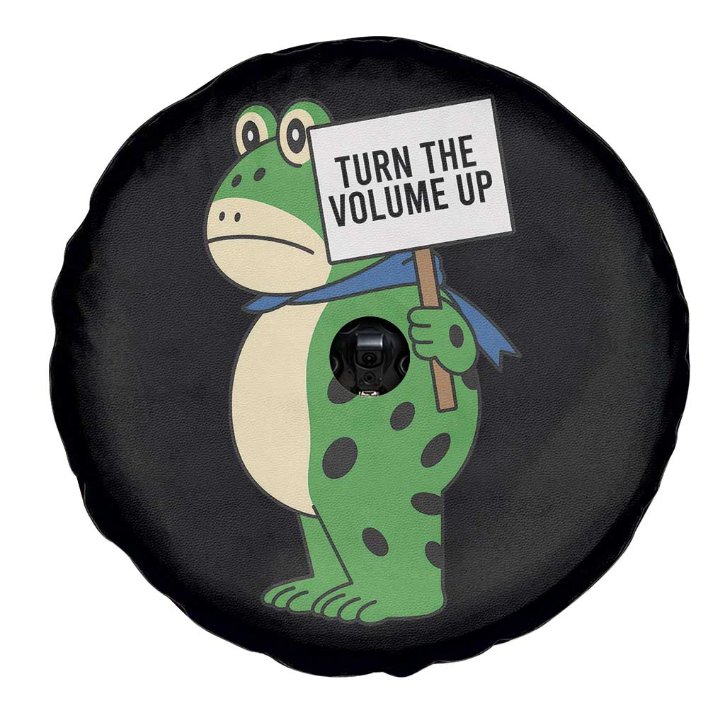 Turn The Volume Up Spare Tire Cover Resist Frog Portland Protest - Wonder Print Shop