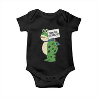 Turn The Volume Up Baby Onesie Resist Frog Portland Protest - Wonder Print Shop