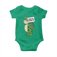 Turn The Volume Up Baby Onesie Resist Frog Portland Protest - Wonder Print Shop