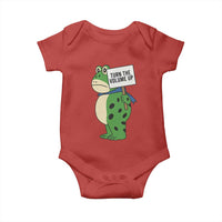 Turn The Volume Up Baby Onesie Resist Frog Portland Protest - Wonder Print Shop
