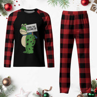 Turn The Volume Up Plaid Pajama Set Resist Frog Portland Protest - Wonder Print Shop