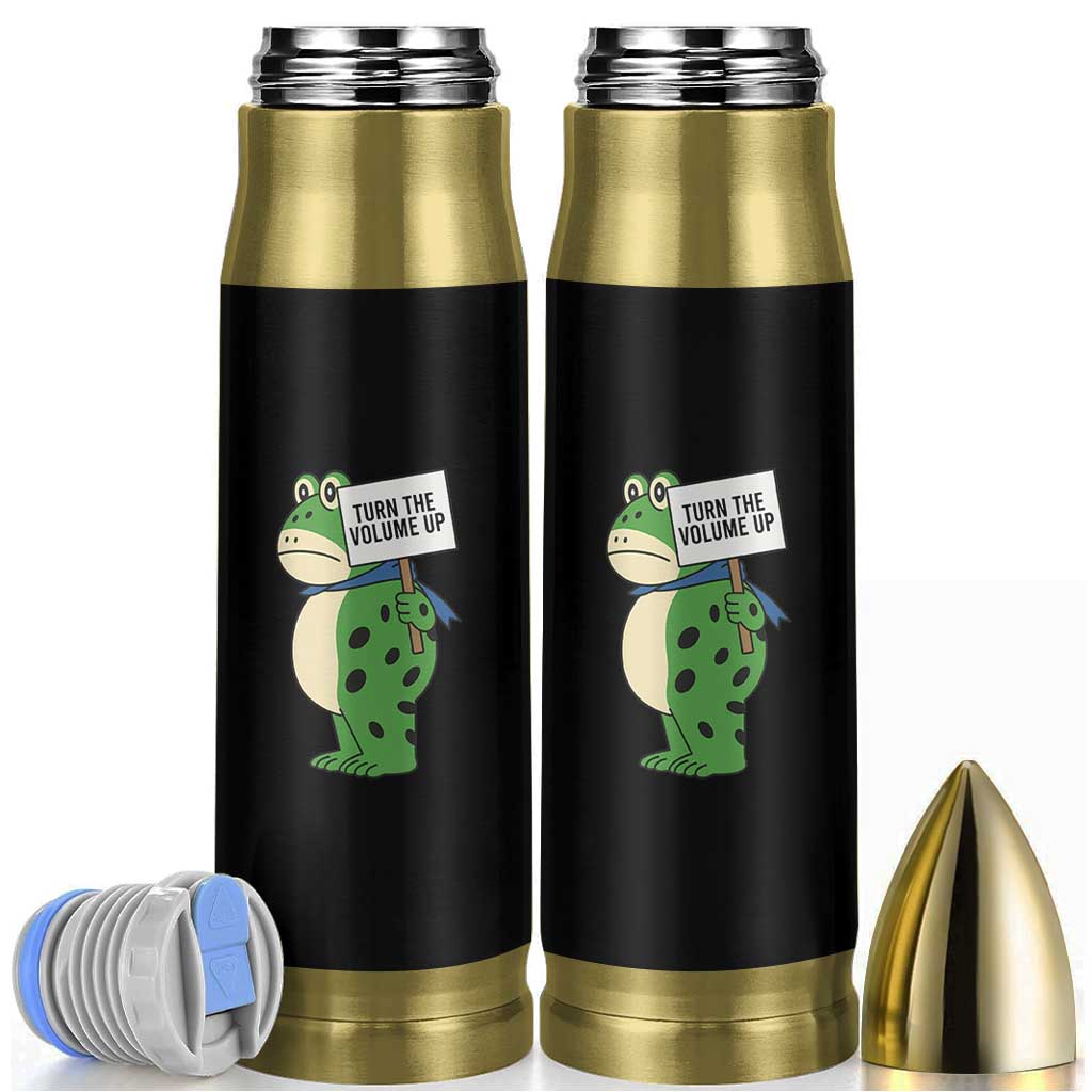 Turn The Volume Up Bullet Tumbler Resist Frog Portland Protest - Wonder Print Shop