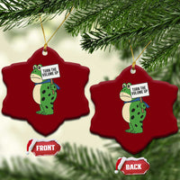 Turn The Volume Up Ceramic Ornament Resist Frog Portland Protest - Wonder Print Shop
