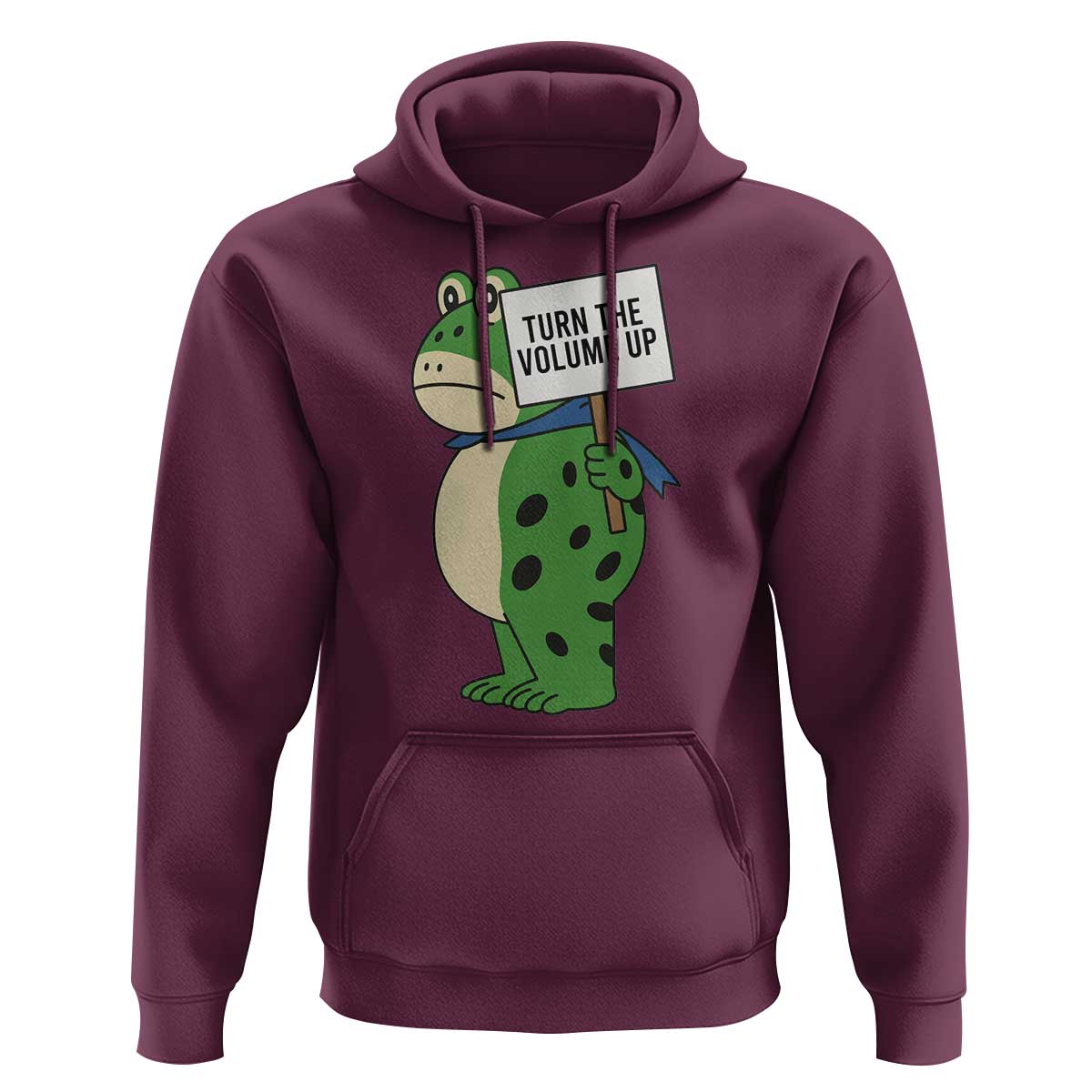 Turn The Volume Up Hoodie Resist Frog Portland Protest - Wonder Print Shop