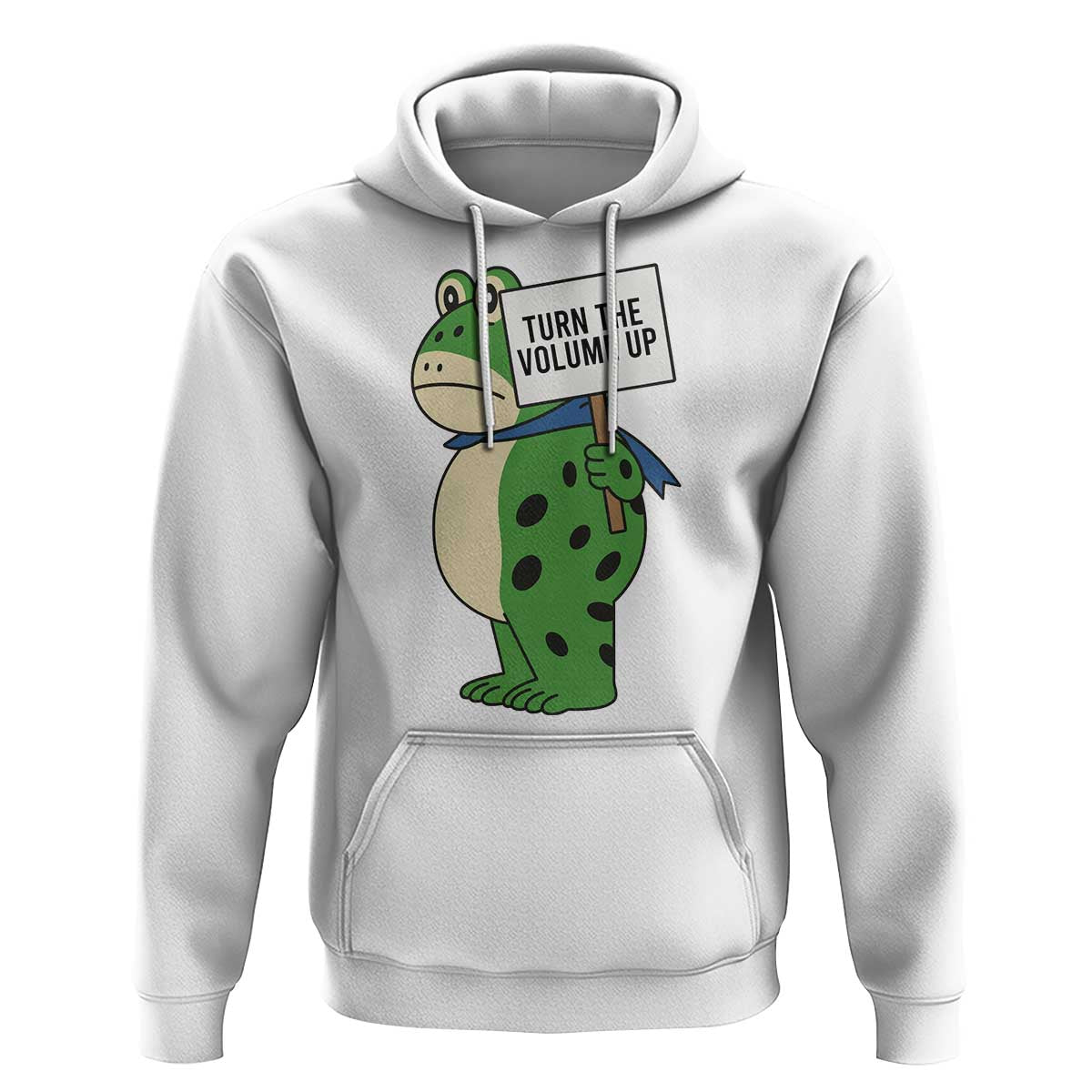 Turn The Volume Up Hoodie Resist Frog Portland Protest - Wonder Print Shop