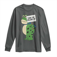 Turn The Volume Up Long Sleeve Shirt Resist Frog Portland Protest - Wonder Print Shop