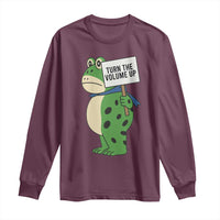 Turn The Volume Up Long Sleeve Shirt Resist Frog Portland Protest - Wonder Print Shop