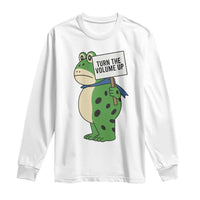 Turn The Volume Up Long Sleeve Shirt Resist Frog Portland Protest - Wonder Print Shop