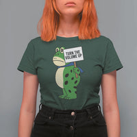 Turn The Volume Up T Shirt For Women Resist Frog Portland Protest - Wonder Print Shop