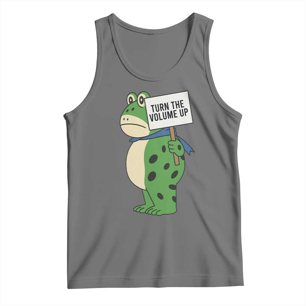 Turn The Volume Up Tank Top Resist Frog Portland Protest - Wonder Print Shop
