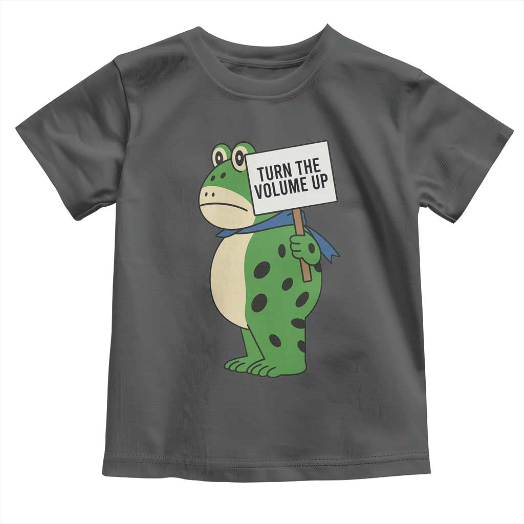Turn The Volume Up Toddler T Shirt Resist Frog Portland Protest - Wonder Print Shop