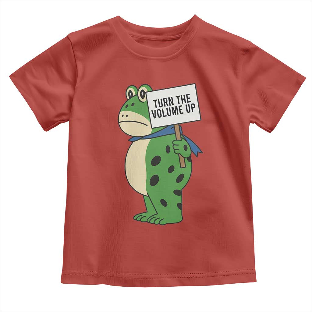 Turn The Volume Up Toddler T Shirt Resist Frog Portland Protest - Wonder Print Shop