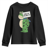 Turn The Volume Up Youth Sweatshirt Resist Frog Portland Protest - Wonder Print Shop