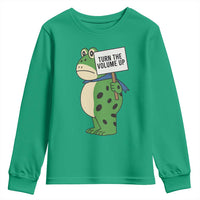 Turn The Volume Up Youth Sweatshirt Resist Frog Portland Protest - Wonder Print Shop