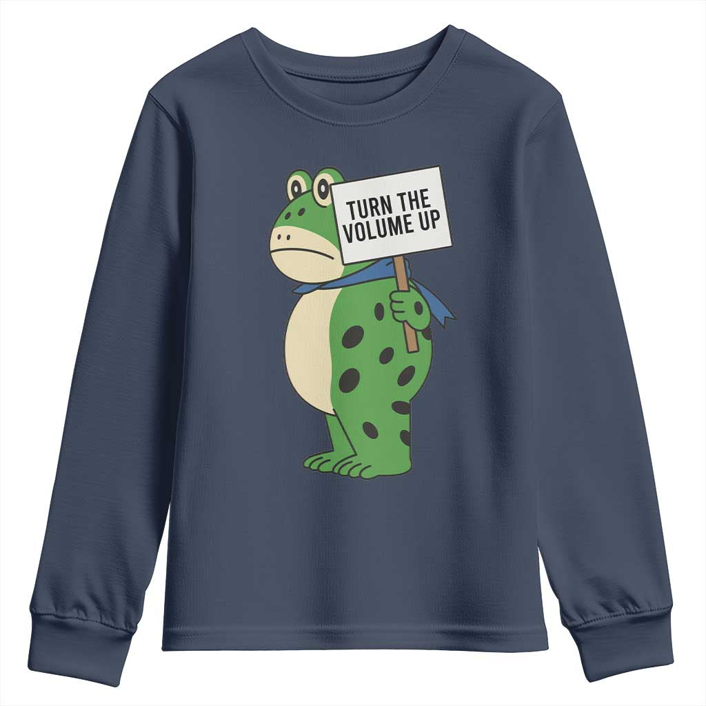 Turn The Volume Up Youth Sweatshirt Resist Frog Portland Protest - Wonder Print Shop