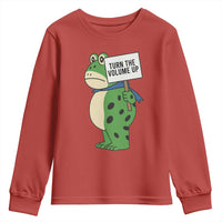 Turn The Volume Up Youth Sweatshirt Resist Frog Portland Protest - Wonder Print Shop