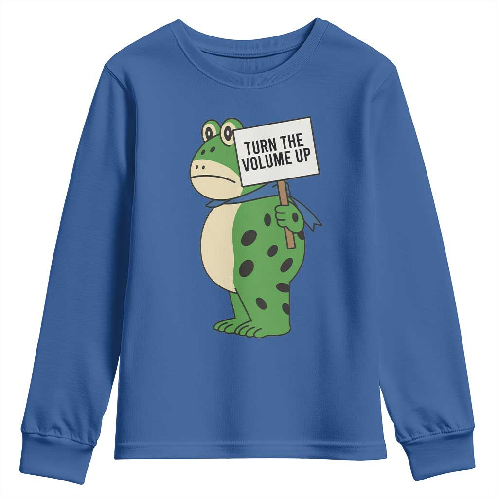 Turn The Volume Up Youth Sweatshirt Resist Frog Portland Protest - Wonder Print Shop
