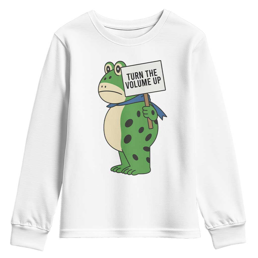 Turn The Volume Up Youth Sweatshirt Resist Frog Portland Protest - Wonder Print Shop