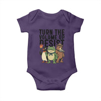 Turn The Volume Up Resist Baby Onesie Portland Frog Bear Penguin Protester - Wonder Print Shop