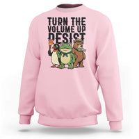 Turn The Volume Up Resist Sweatshirt Portland Frog Bear Penguin Protester - Wonder Print Shop