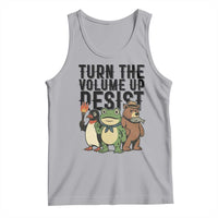 Turn The Volume Up Resist Tank Top Portland Frog Bear Penguin Protester - Wonder Print Shop
