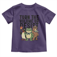 Turn The Volume Up Resist Toddler T Shirt Portland Frog Bear Penguin Protester - Wonder Print Shop