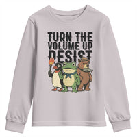 Turn The Volume Up Resist Youth Sweatshirt Portland Frog Bear Penguin Protester - Wonder Print Shop