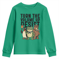 Turn The Volume Up Resist Youth Sweatshirt Portland Frog Bear Penguin Protester - Wonder Print Shop