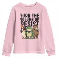 Turn The Volume Up Resist Youth Sweatshirt Portland Frog Bear Penguin Protester - Wonder Print Shop