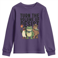 Turn The Volume Up Resist Youth Sweatshirt Portland Frog Bear Penguin Protester - Wonder Print Shop