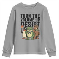Turn The Volume Up Resist Youth Sweatshirt Portland Frog Bear Penguin Protester - Wonder Print Shop