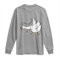 Sily Goose Meme Long Sleeve Shirt Funny Quote You Were Never An Option - Wonder Print Shop