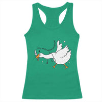 Sily Goose Meme Racerback Tank Top Funny Quote You Were Never An Option - Wonder Print Shop