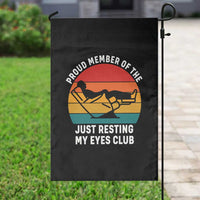 Funny Dad Garden Flag Proud Member Of The Just Resting My Eyes Club - Wonder Print Shop