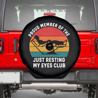 Funny Dad Spare Tire Cover Proud Member Of The Just Resting My Eyes Club - Wonder Print Shop