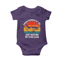 Funny Dad Baby Onesie Proud Member Of The Just Resting My Eyes Club - Wonder Print Shop