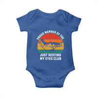 Funny Dad Baby Onesie Proud Member Of The Just Resting My Eyes Club - Wonder Print Shop