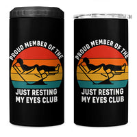 Funny Dad 4 in 1 Can Cooler Tumbler Proud Member Of The Just Resting My Eyes Club - Wonder Print Shop