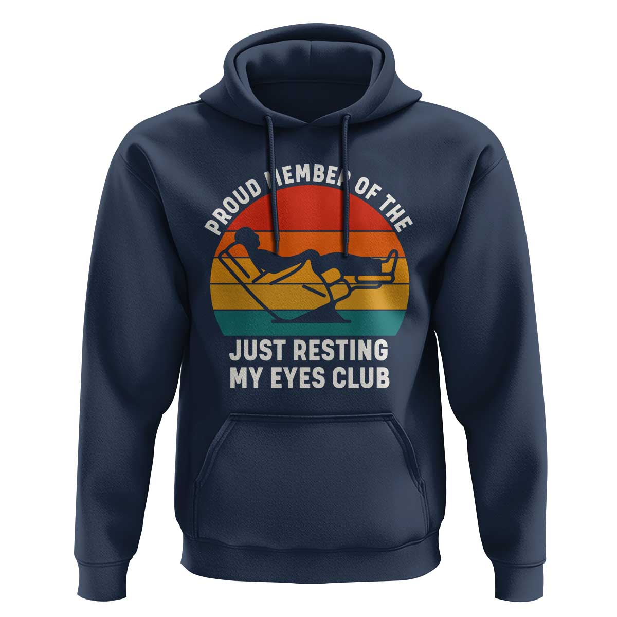 Funny Dad Hoodie Proud Member Of The Just Resting My Eyes Club - Wonder Print Shop