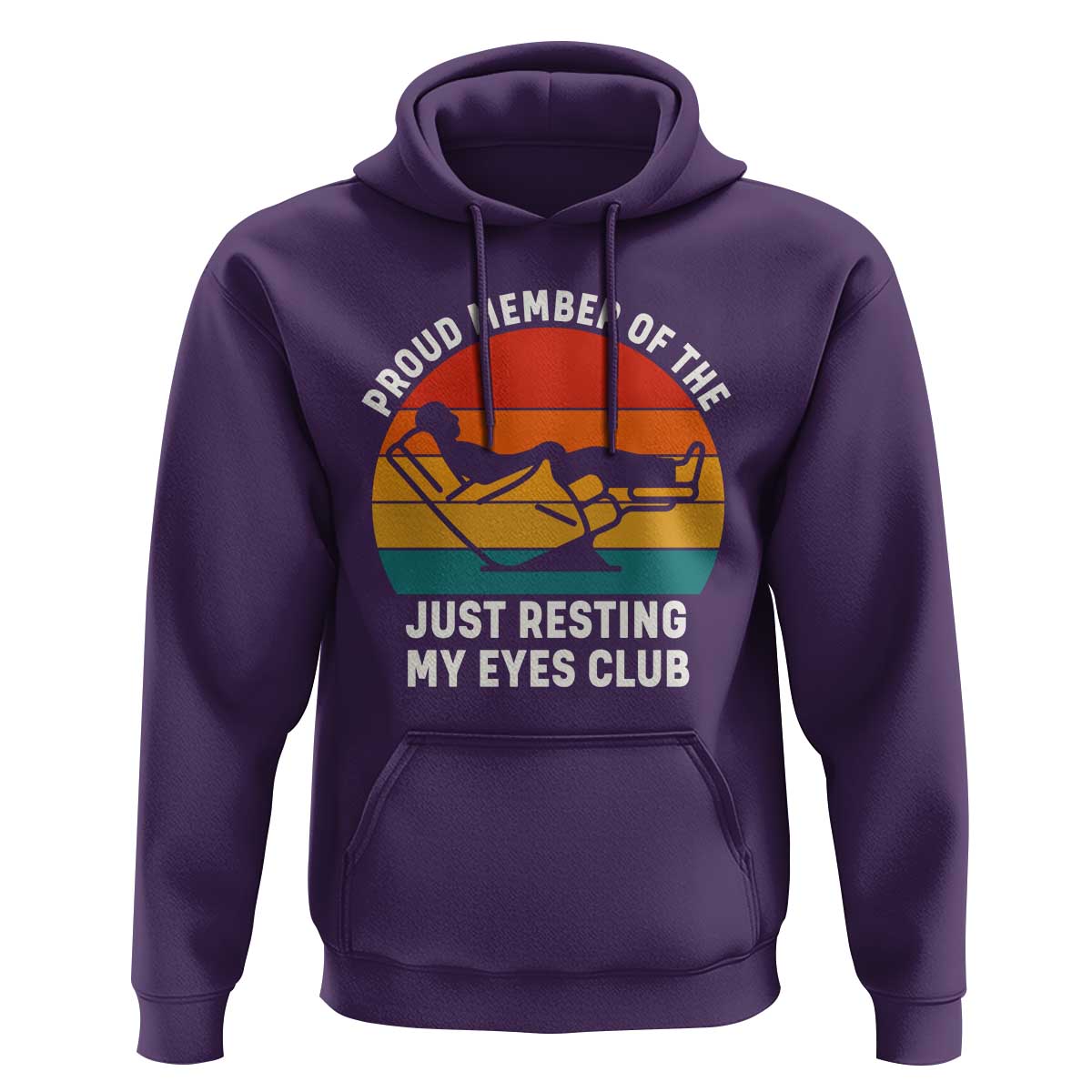 Funny Dad Hoodie Proud Member Of The Just Resting My Eyes Club - Wonder Print Shop