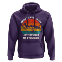 Funny Dad Hoodie Proud Member Of The Just Resting My Eyes Club - Wonder Print Shop