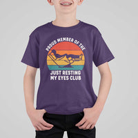 Funny Dad T Shirt For Kid Proud Member Of The Just Resting My Eyes Club - Wonder Print Shop