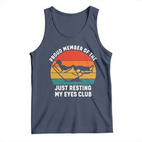 Funny Dad Tank Top Proud Member Of The Just Resting My Eyes Club - Wonder Print Shop