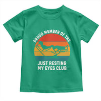 Funny Dad Toddler T Shirt Proud Member Of The Just Resting My Eyes Club - Wonder Print Shop