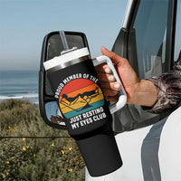 Funny Dad Tumbler With Handle Proud Member Of The Just Resting My Eyes Club - Wonder Print Shop