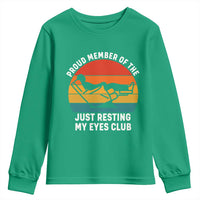 Funny Dad Youth Sweatshirt Proud Member Of The Just Resting My Eyes Club - Wonder Print Shop