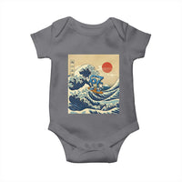 Funny Six Seven Surfing Baby Onesie The Great Wave Kanagawa Japanese 67 Brainrot Meme